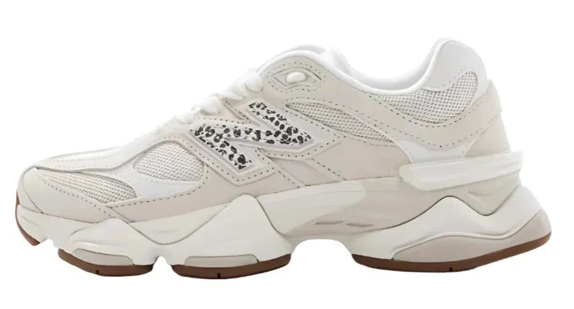 Sneakers Iconic Léopard – Beige & Rose